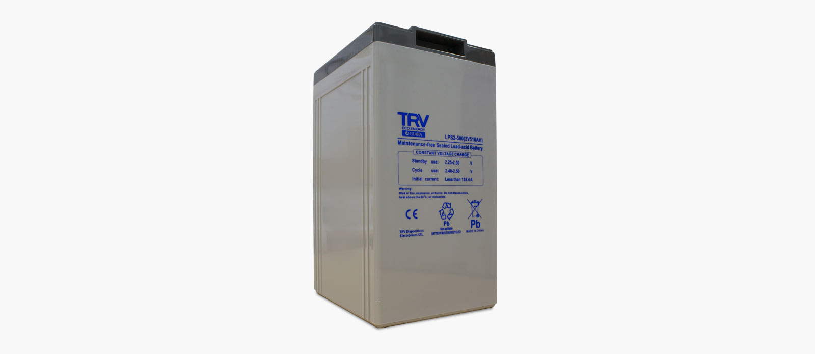 Bateria de uso solar TRV 2V 500AH TRV LPs2-500