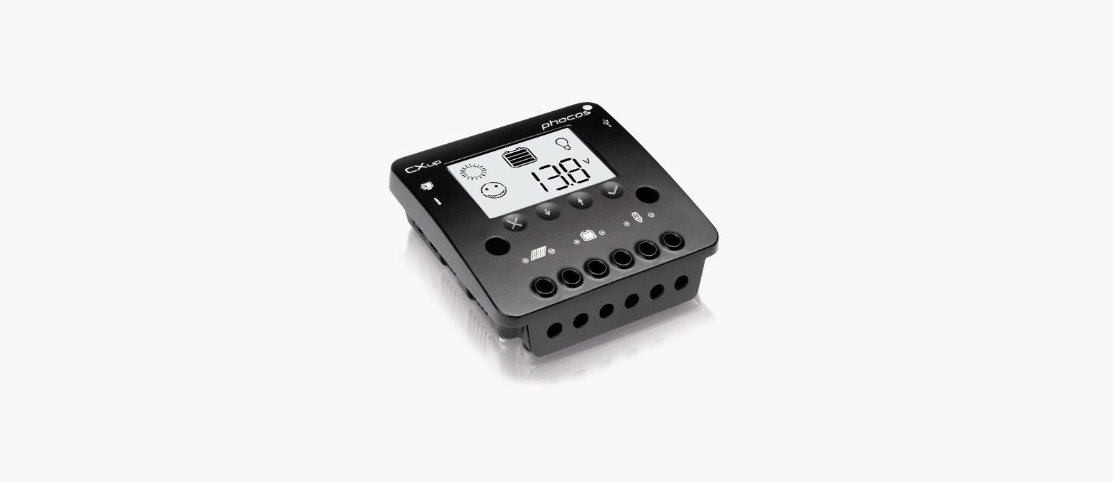 Regulador de carga solar 12/24 20 Amp Tipo CXUP20